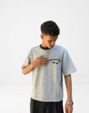 Boxy Melange knit Tee