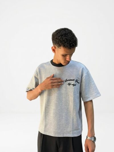 Boxy Melange knit Tee