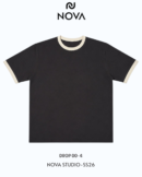 Brown Ringer-Shirt