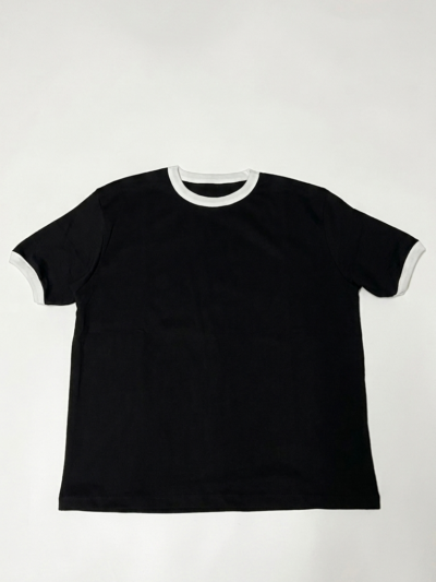 Black Ringer-Shirt