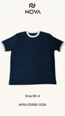 Navy Blue Ringer-shirt